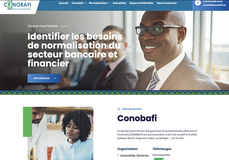 Refonte du site web du Comité Ouest Africain d’Organisation et de Normalisation Bancaire et Financière (BCEAO)